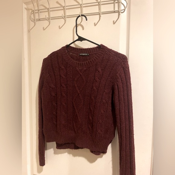 Terranova burgundy cropped sweater - Picture 1 of 1